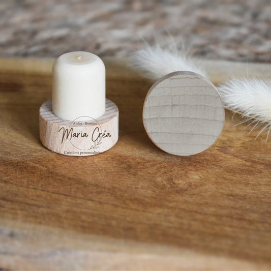 Bouchon de vin en bois à personnaliser