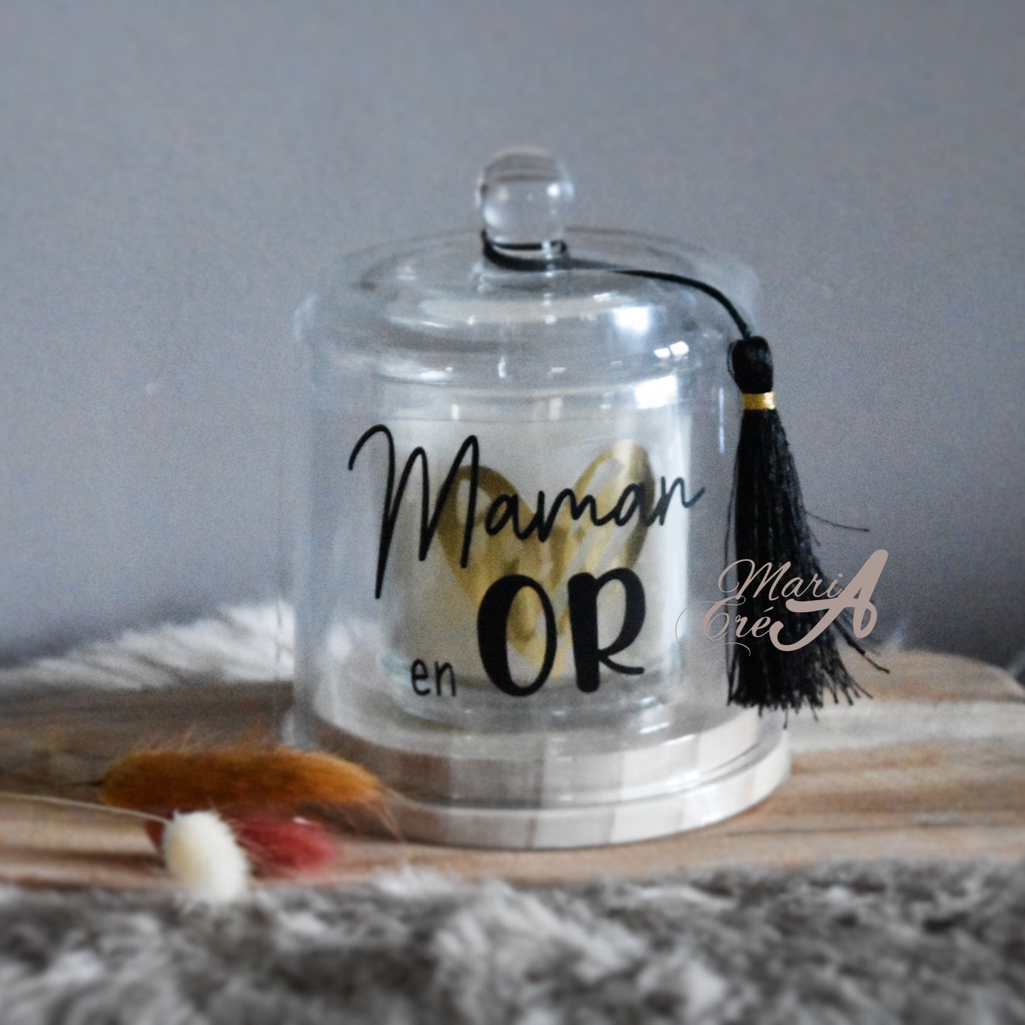 Bougie cloche - ... en or