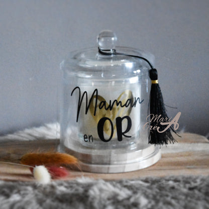 Bougie cloche - ... en or