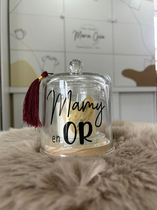 Bougie cloche - ... en or