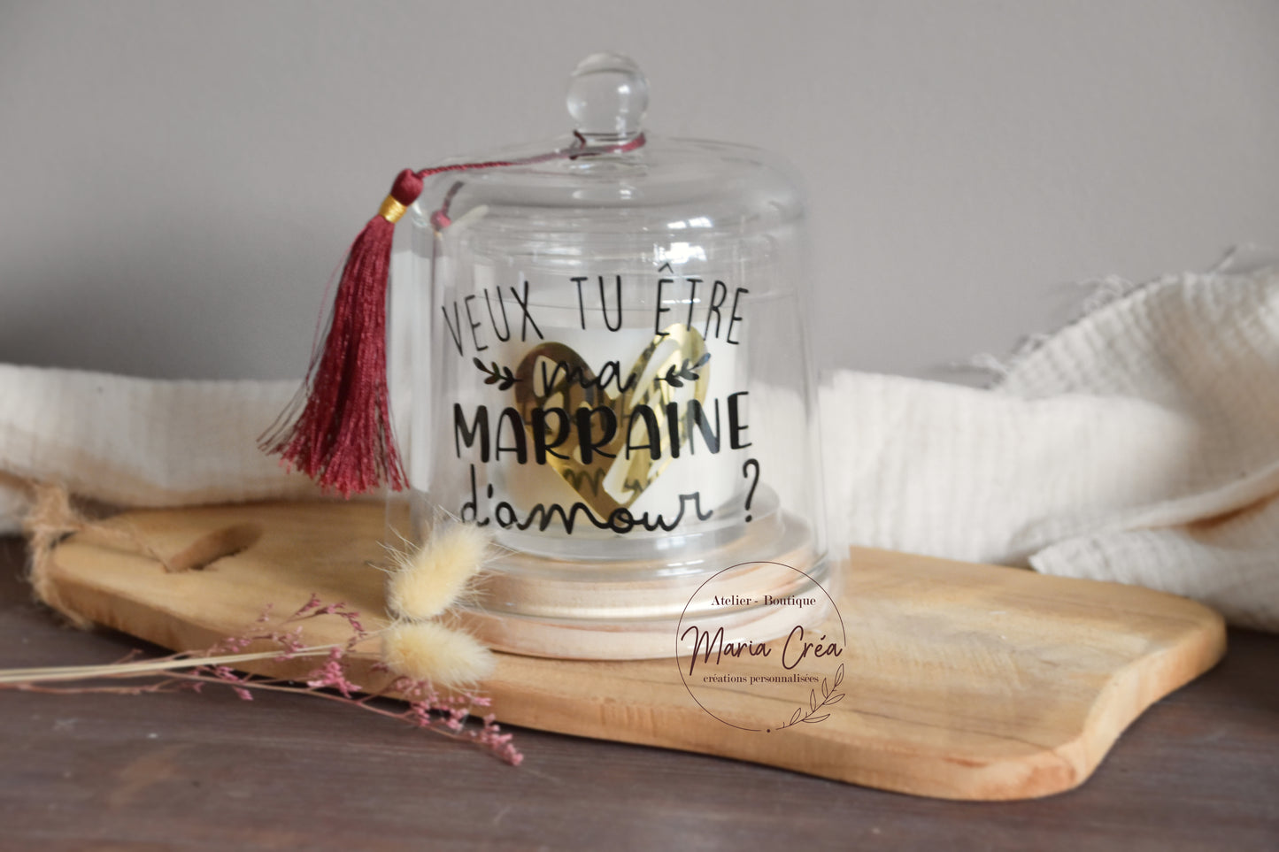 Bougie cloche - demande marraine