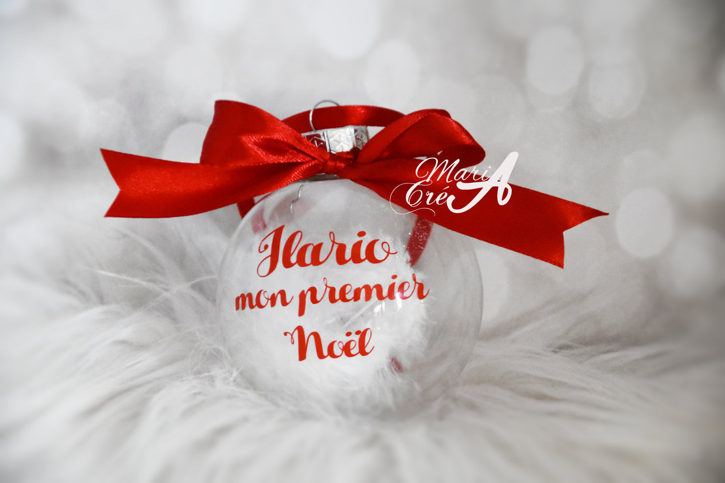 Boule de Noël personnalisée