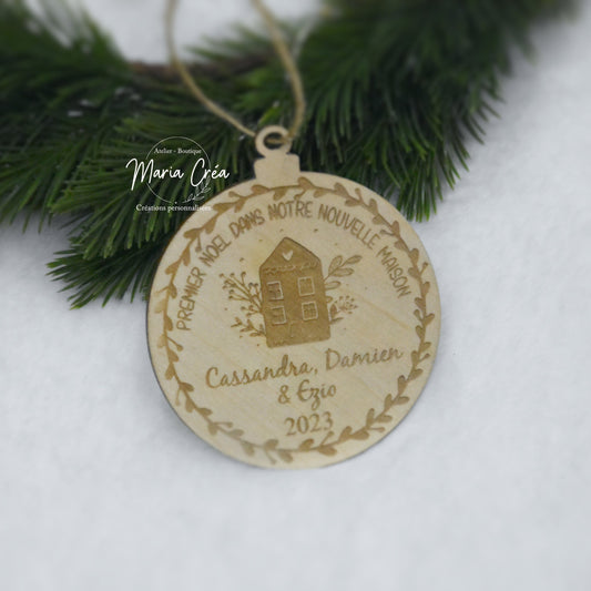 Boule de Noël - Notre premier Noël dans notre maison