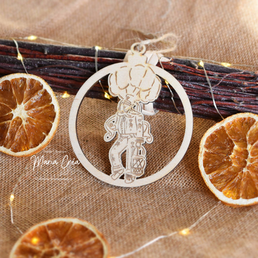 Boule de Noël bois - Gille