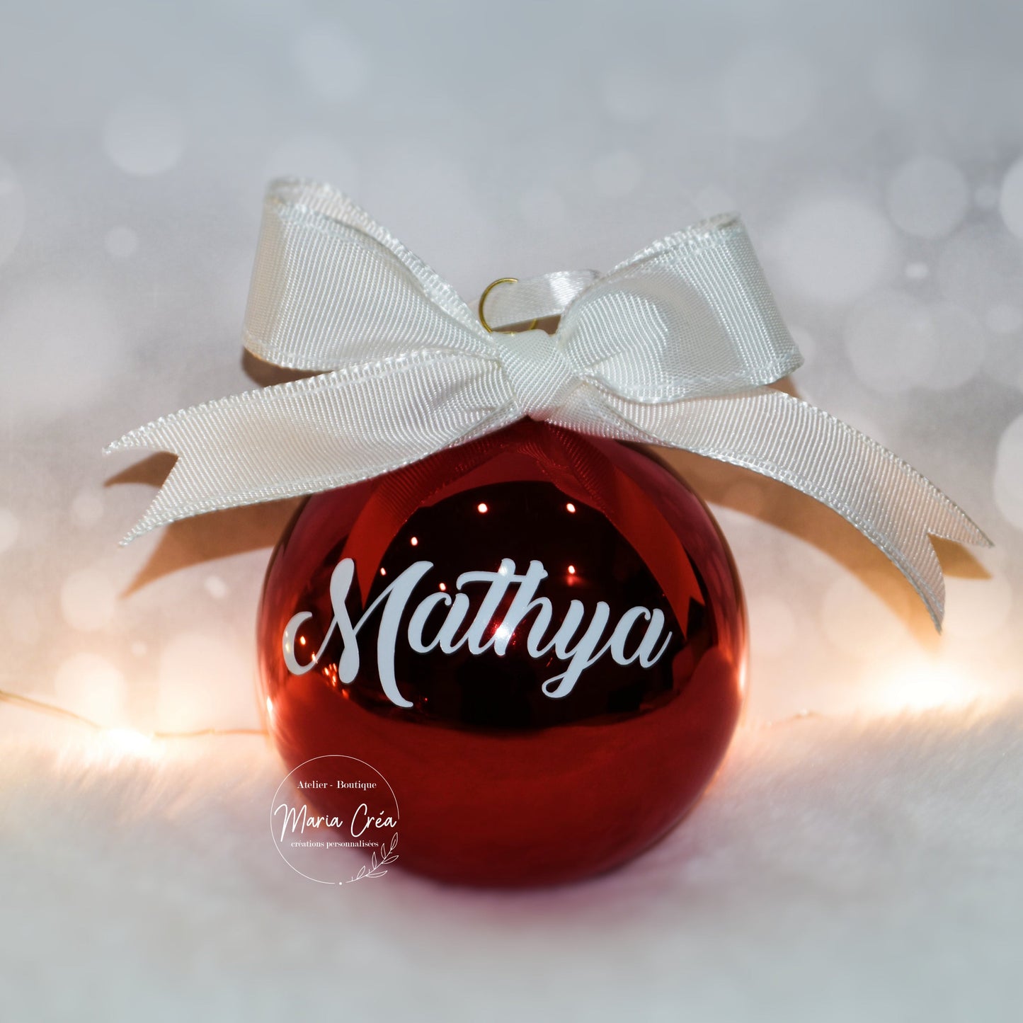 Boule de Noël personnalisée