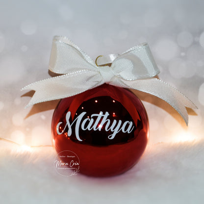 Boule de Noël personnalisée