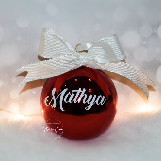 Boule de Noël personnalisée