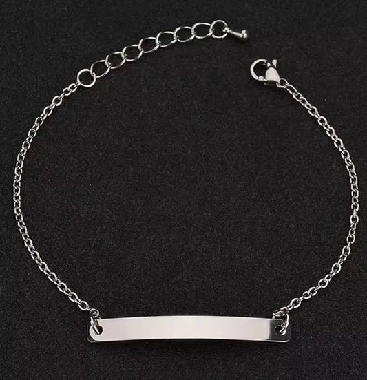 Bracelet Gourmette  " ....d'amour"