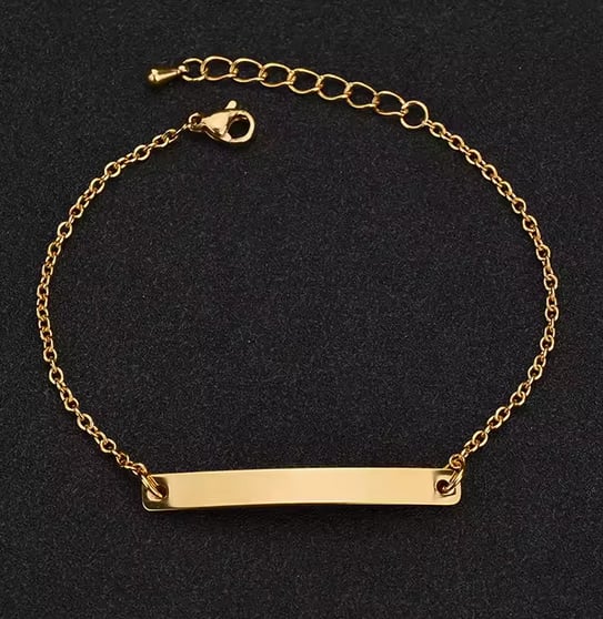 Bracelet Gourmette  " ....d'amour"