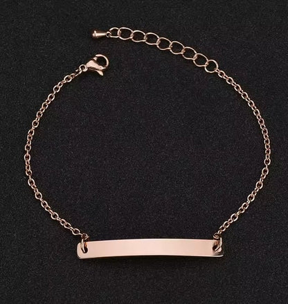 Bracelet Gourmette  " ....d'amour"