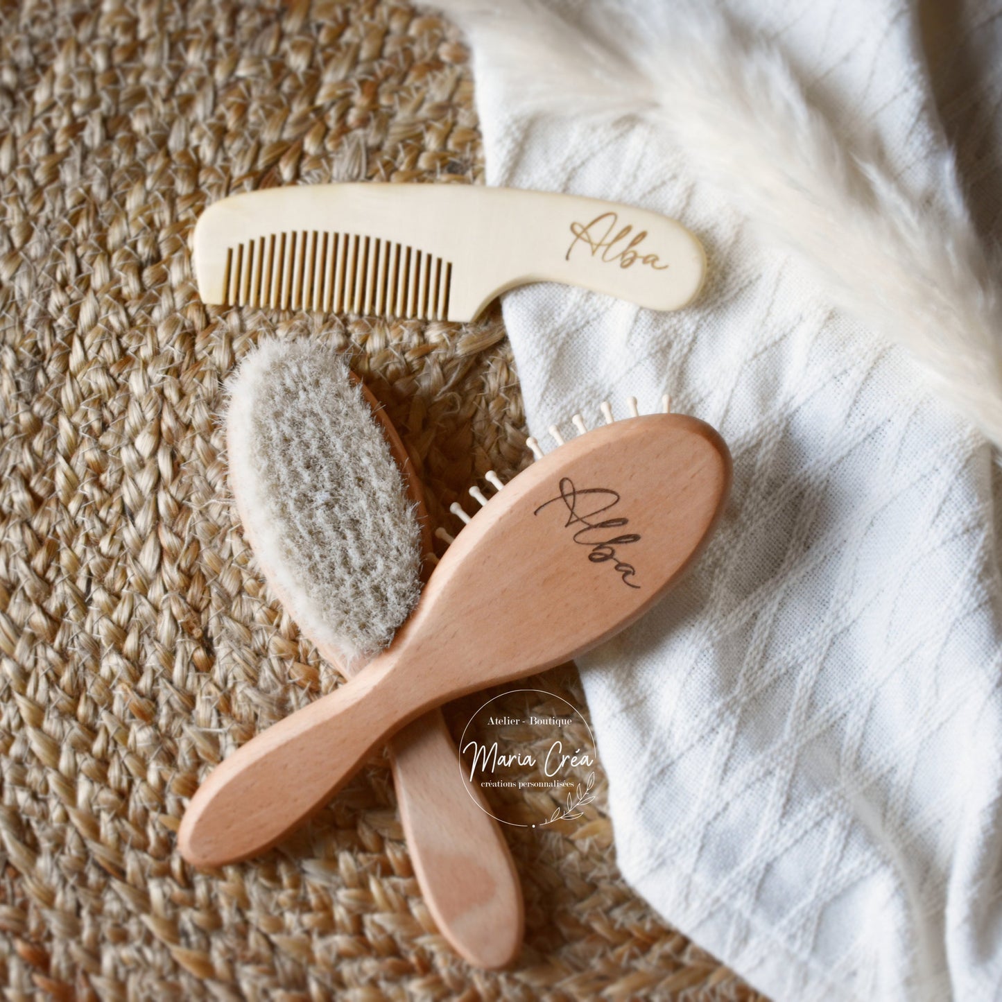 Set de brosse prénom simple