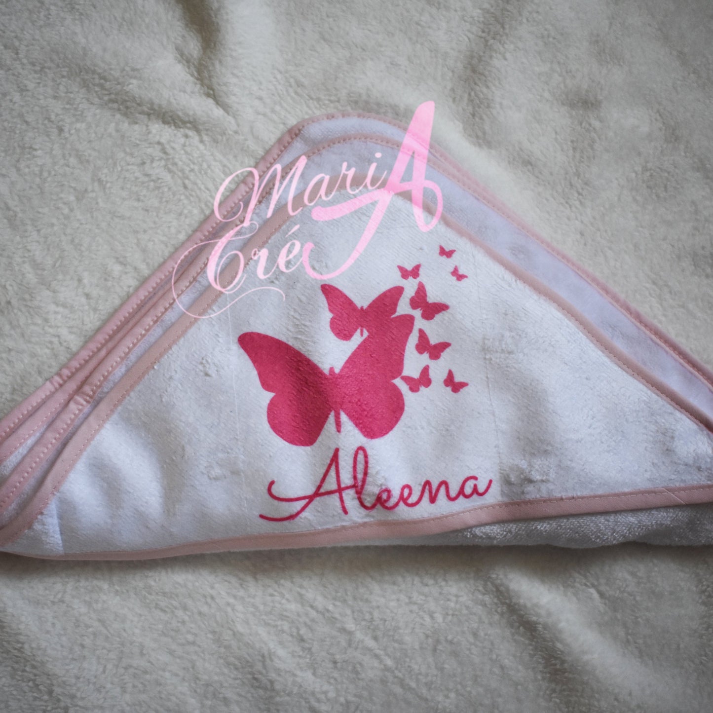 Cape de bain - papillons