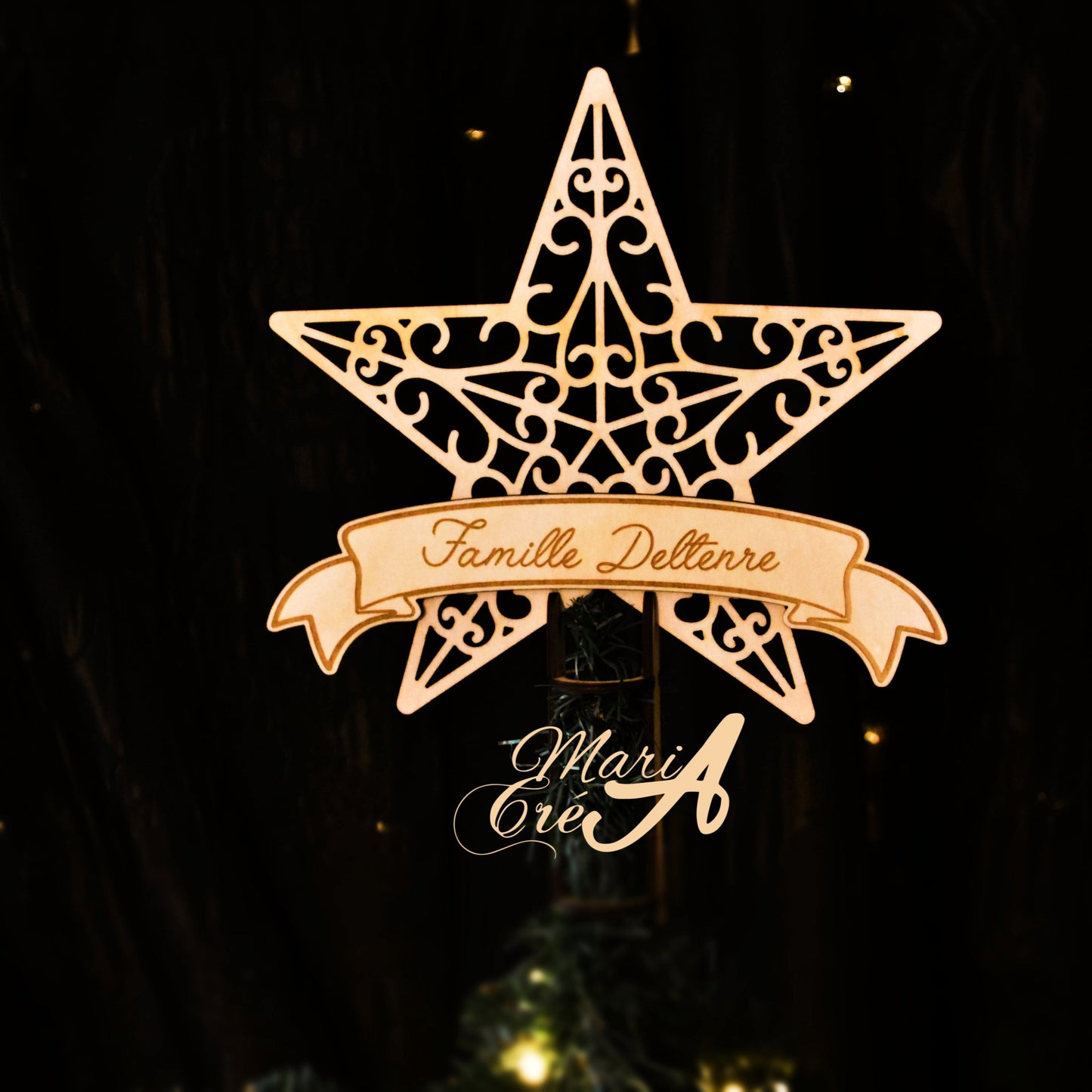 Cimier de sapin personnalisé