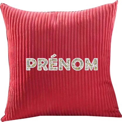 Coussin PRENOM brodé