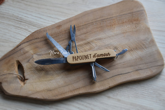 Couteau mutli-fonction "... d'amour"
