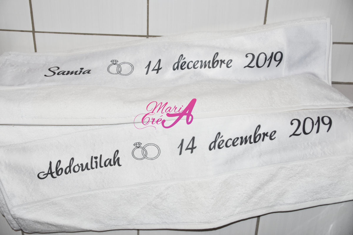 Essuie de bain - à personnaliser