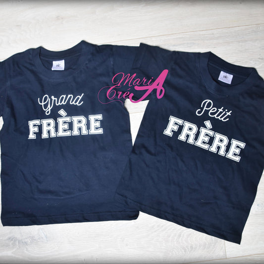 T-shirt enfant grand frère/grande soeur