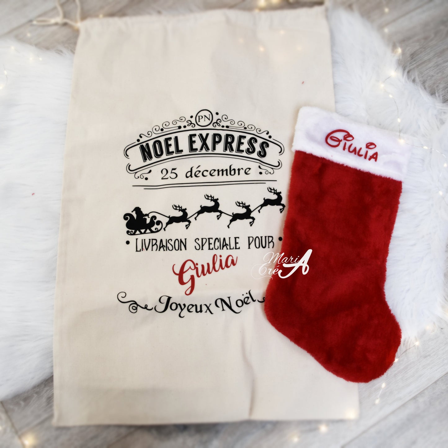 Hotte père Noël - modèle 1