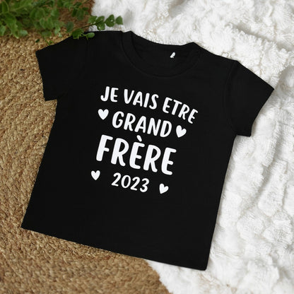 T-shirt enfant "Je vais être grand frère / grande soeur"