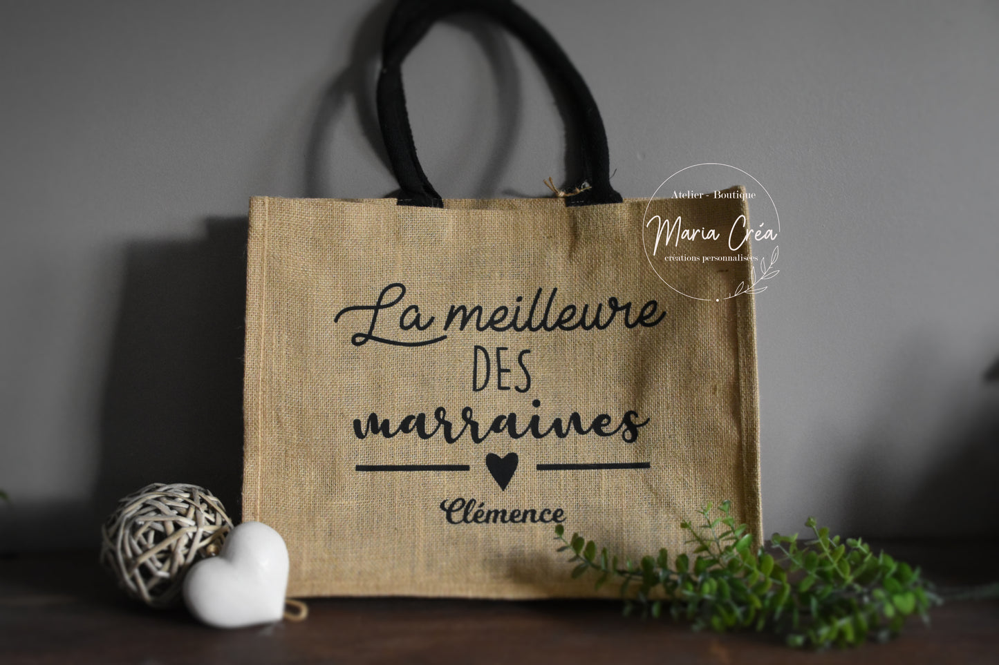 Sac en toile de jute "La meilleure des ..."