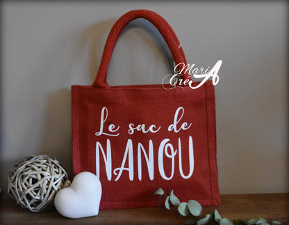 Sac en toile de jute "Le sac de ..."