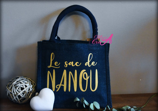 Sac en toile de jute "Le sac de ..."