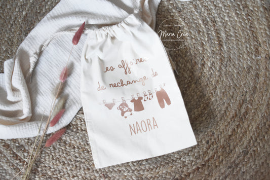 Sac affaires de rechange - Petits linges sur le fil