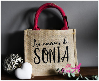 Sac en toile de jute "Le sac de ..."