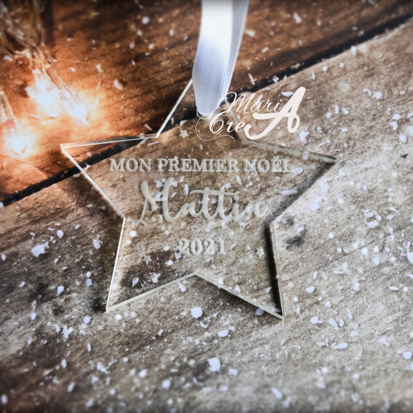 Suspension étoile "Mon premier Noël"