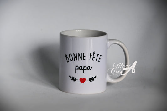 Mug "Bonne fête" coeur rouge