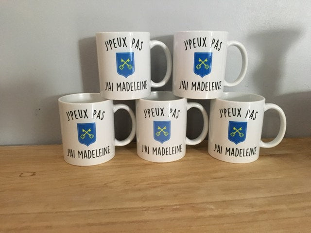 Mug "J'peux pas, j'ai madeleine"
