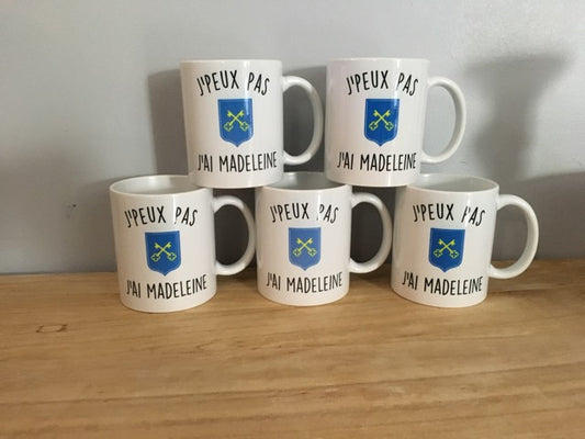 Mug "J'peux pas, j'ai madeleine"