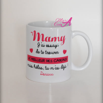 Mug "J'ai /nous avons essayé de te trouver le meilleur des cadeaux..."