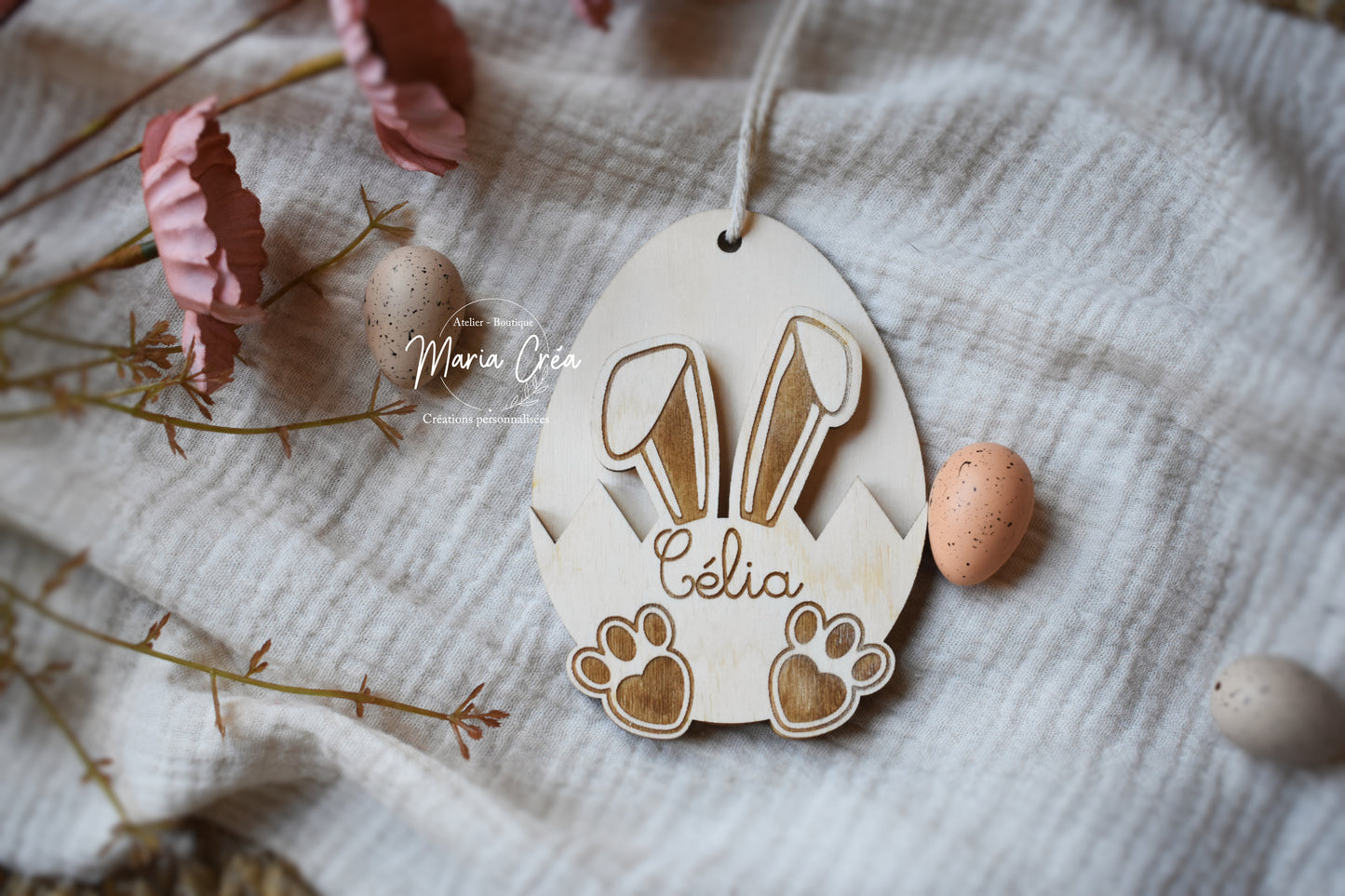 Oeuf lapin porte billet