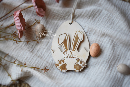 Oeuf lapin porte billet