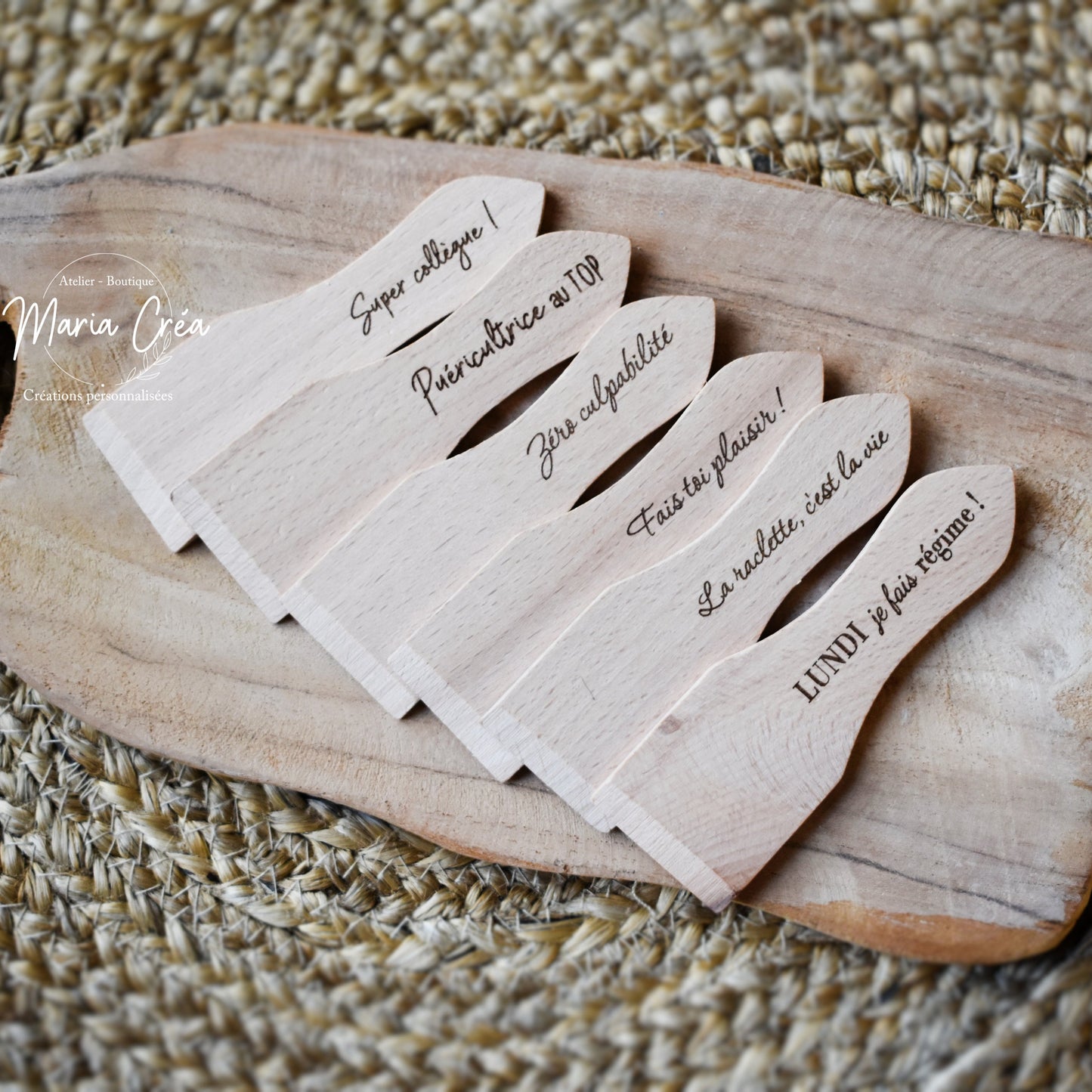 Spatules à raclette - Phrases