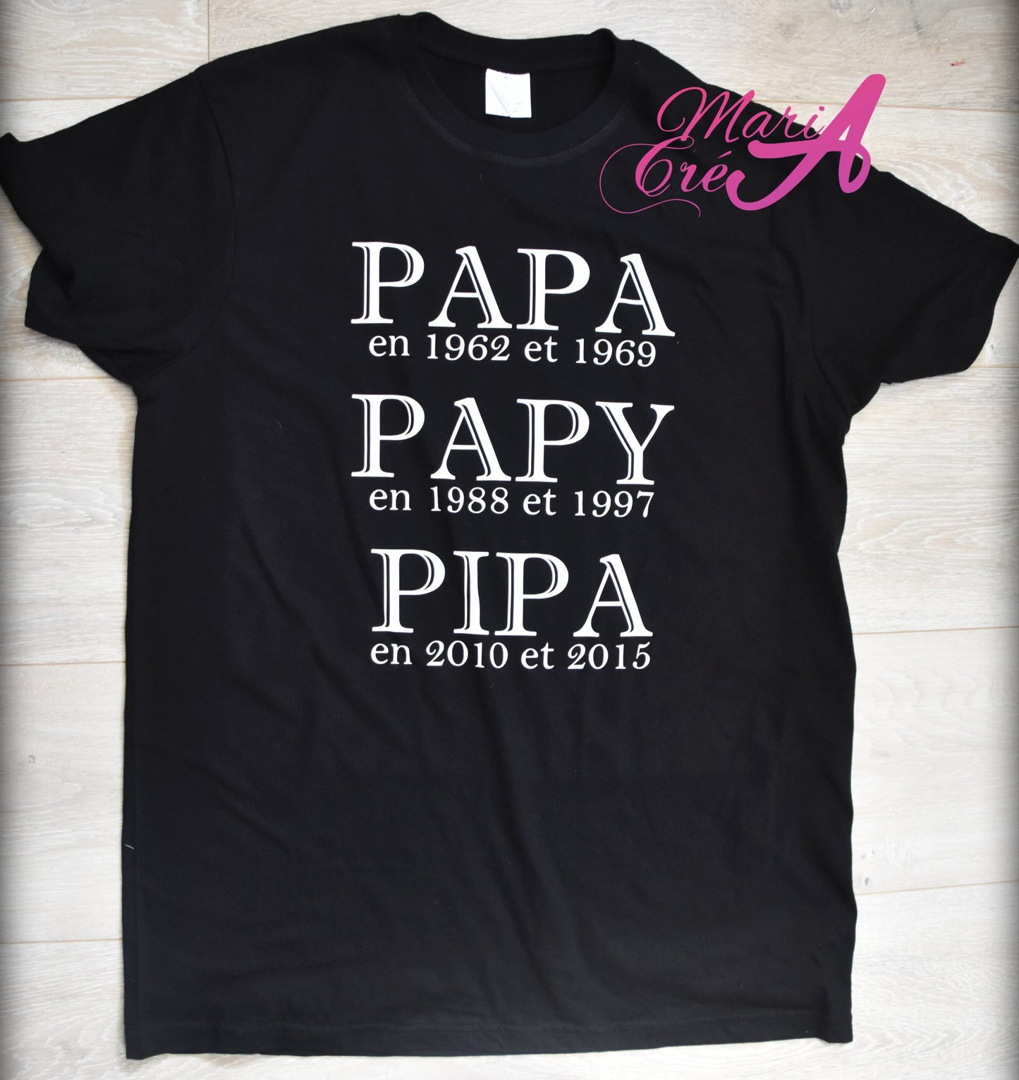 T-shirt homme "papa/papy... depuis"