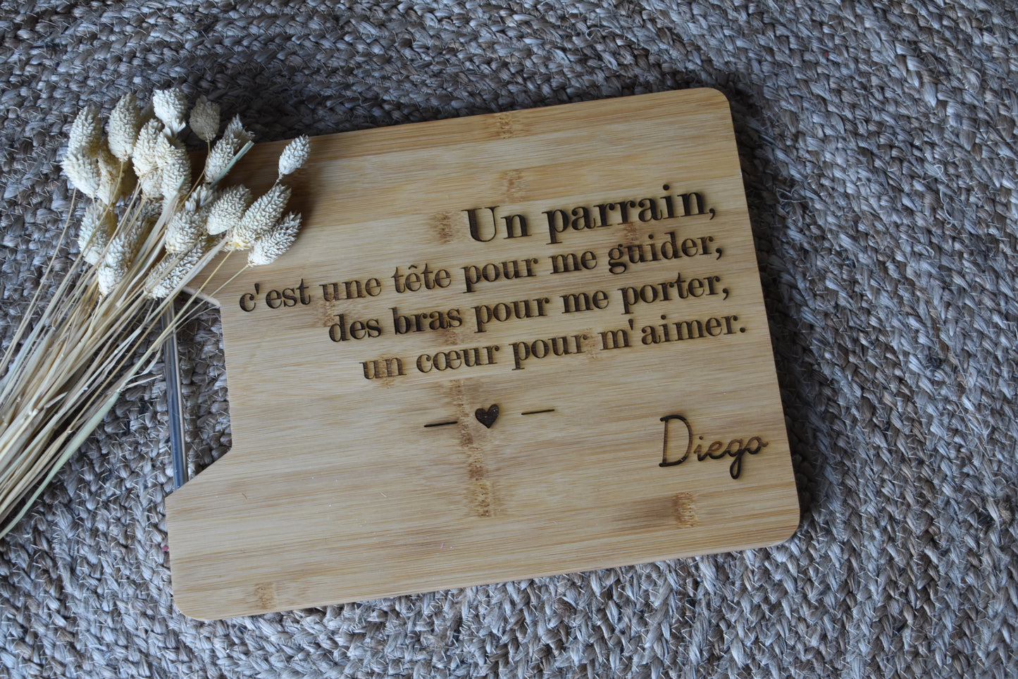 Planche à découper Parrain / Marraine définition