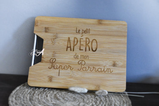 Planche à découper "Le petit apéro de  ..."