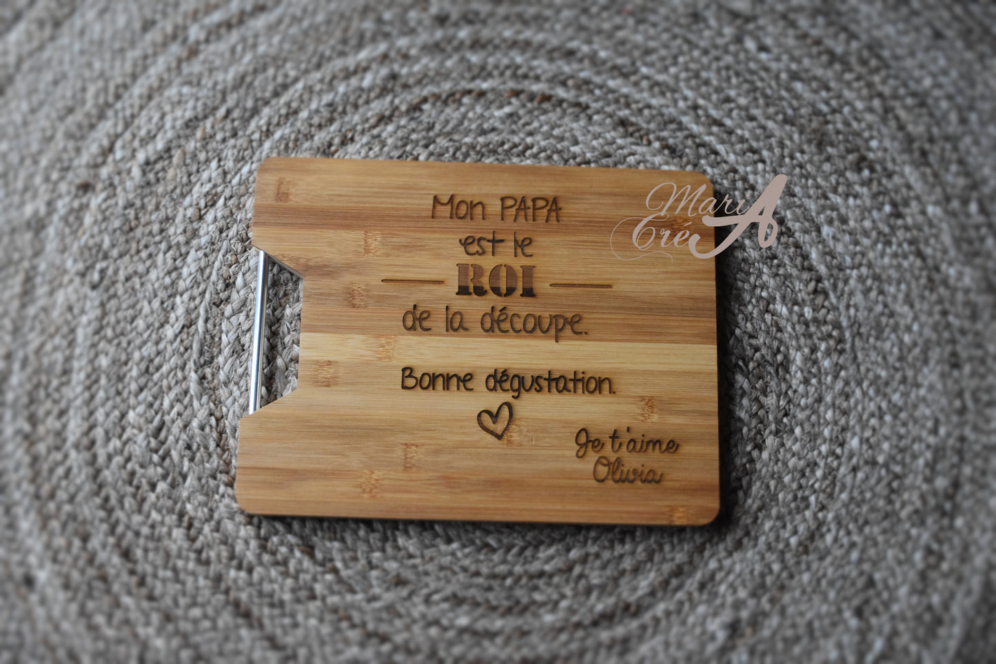 Planche à découper "... le roi de l'apéro"