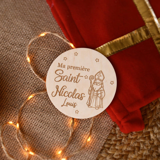 Plaque souvenir " Ma première Saint Nicolas"
