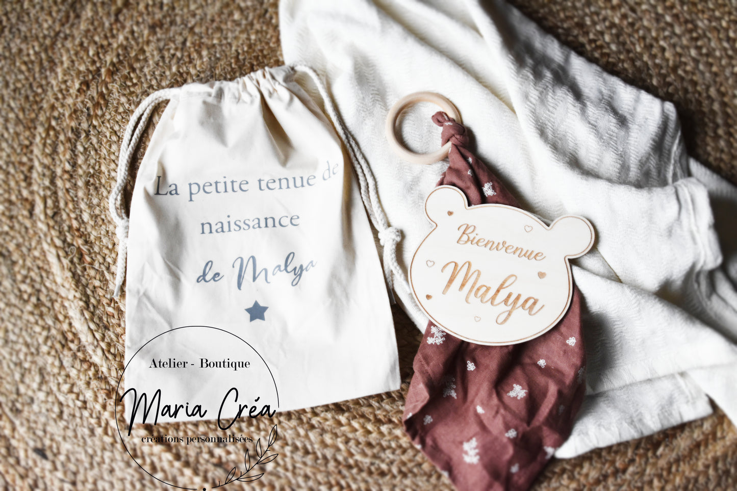 Sac "La petite tenue de naissance" - modèle étoile