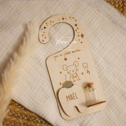 Plaque de porte petite souris