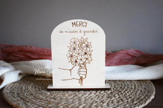 Plaque arche bombes fleurs