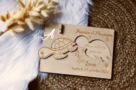 Plaque remerciement - à personnaliser