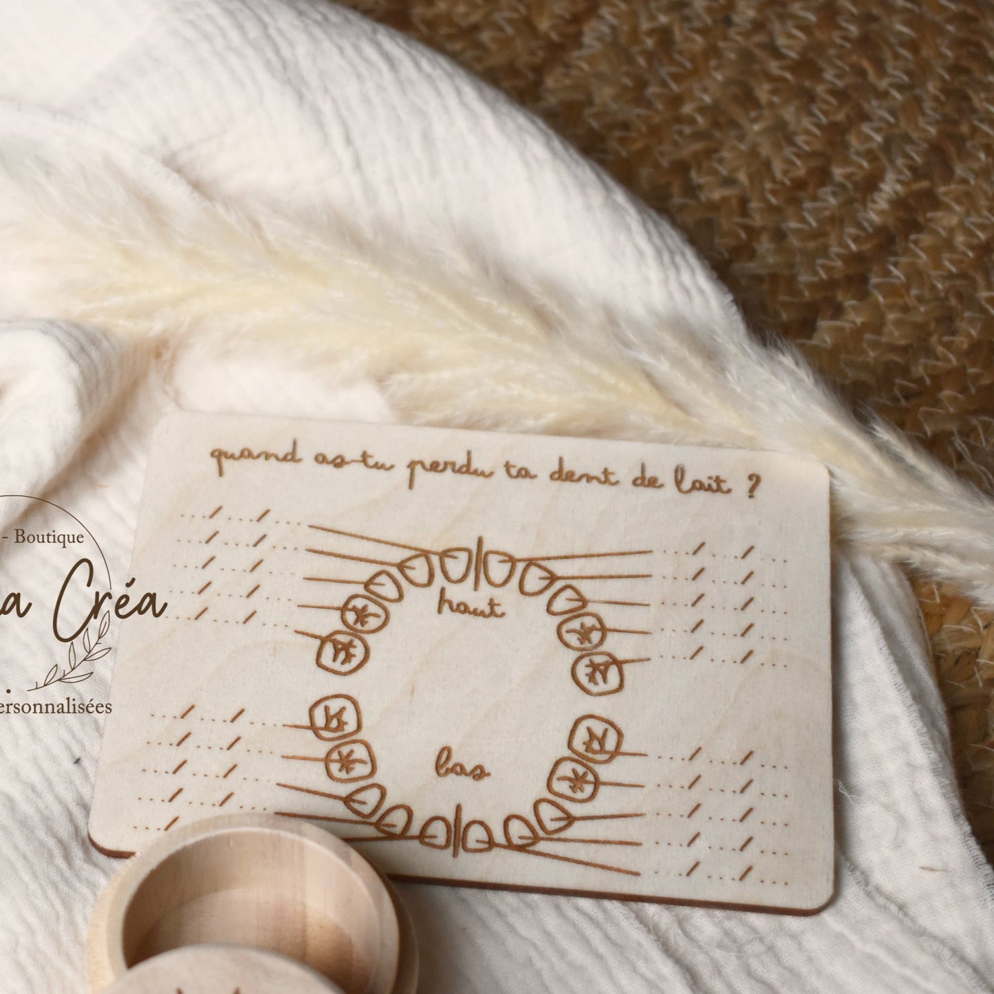 Plaquette souvenir "Petite dent perdue"