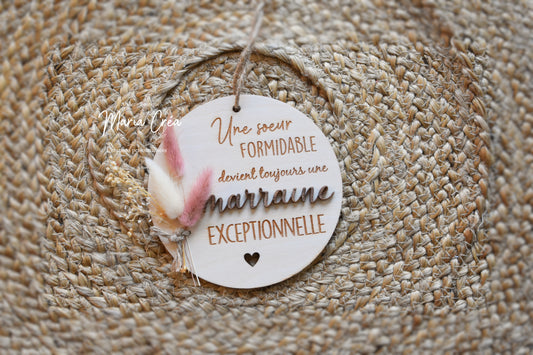 Plaque personnalisable - “Une ... formidable devient toujours une ... exceptionnelle”