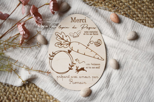 Plateau poule ou lapin de Pâques