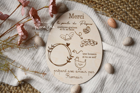 Plateau poule ou lapin de Pâques