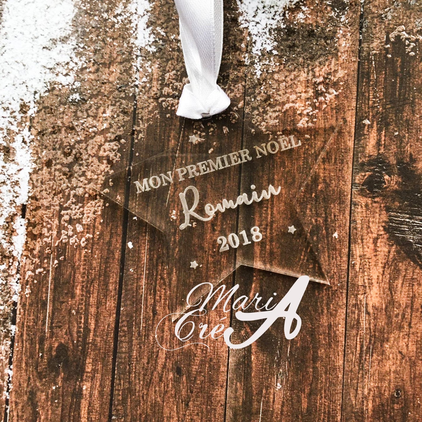 Suspension étoile "Mon premier Noël"